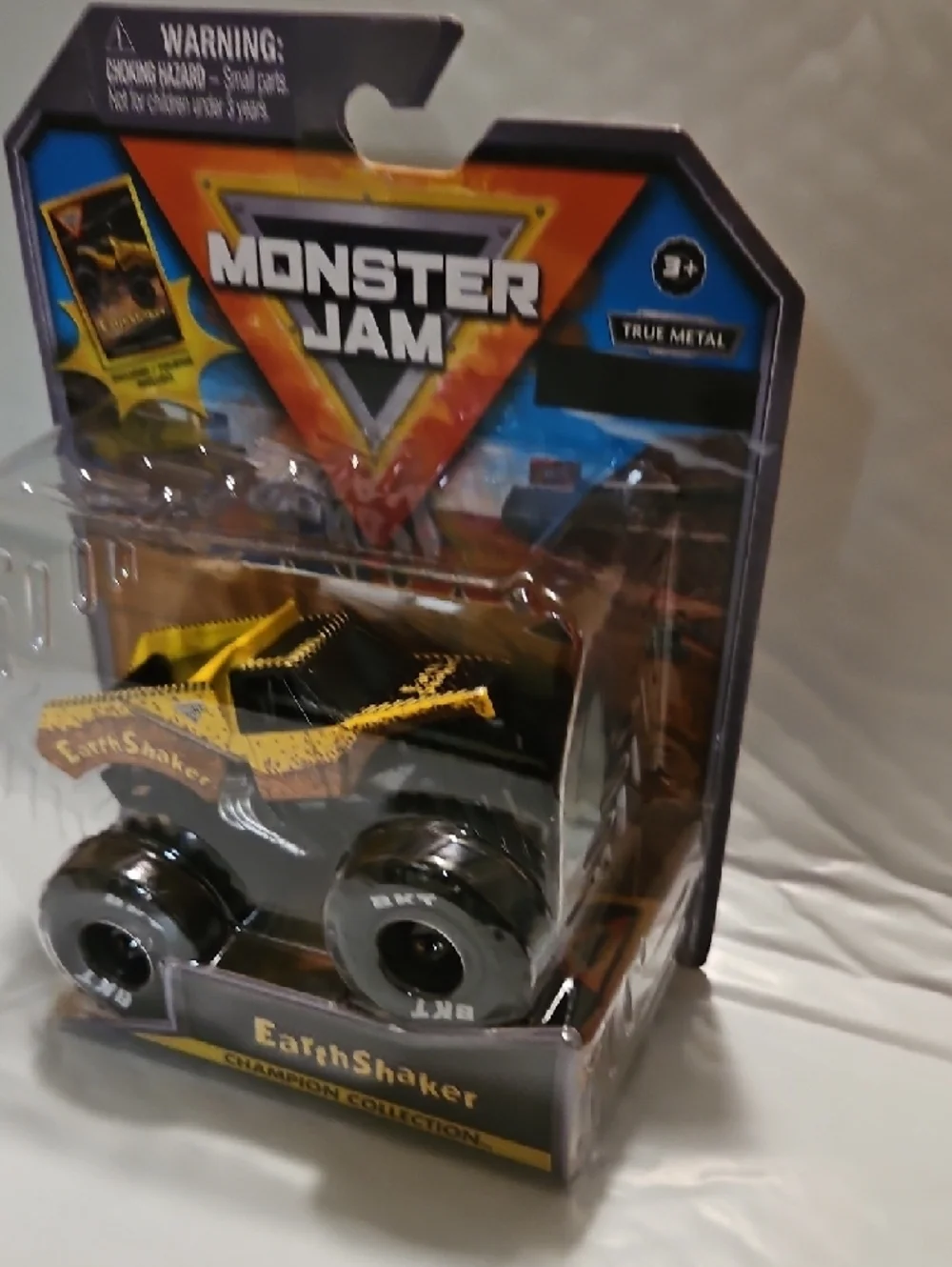 Earth Shaker Yellow Monster Truck Toy - True Metal